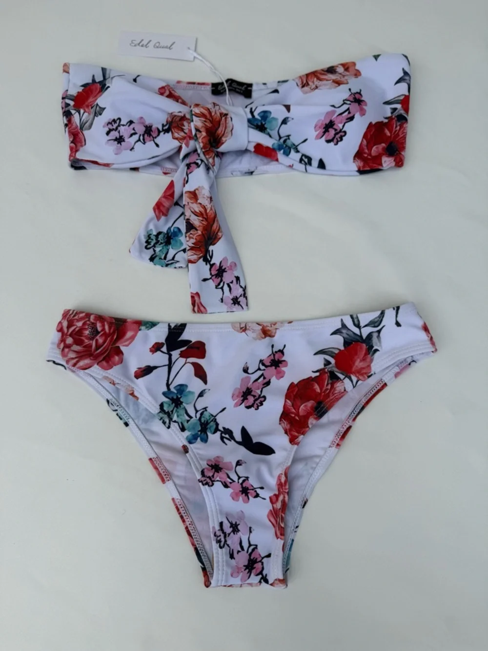 πΈβοΈ NWT Sexy Floral 3-Piece Bikini & Shorts Set β Edelqual ππ - Picture 11 of 13